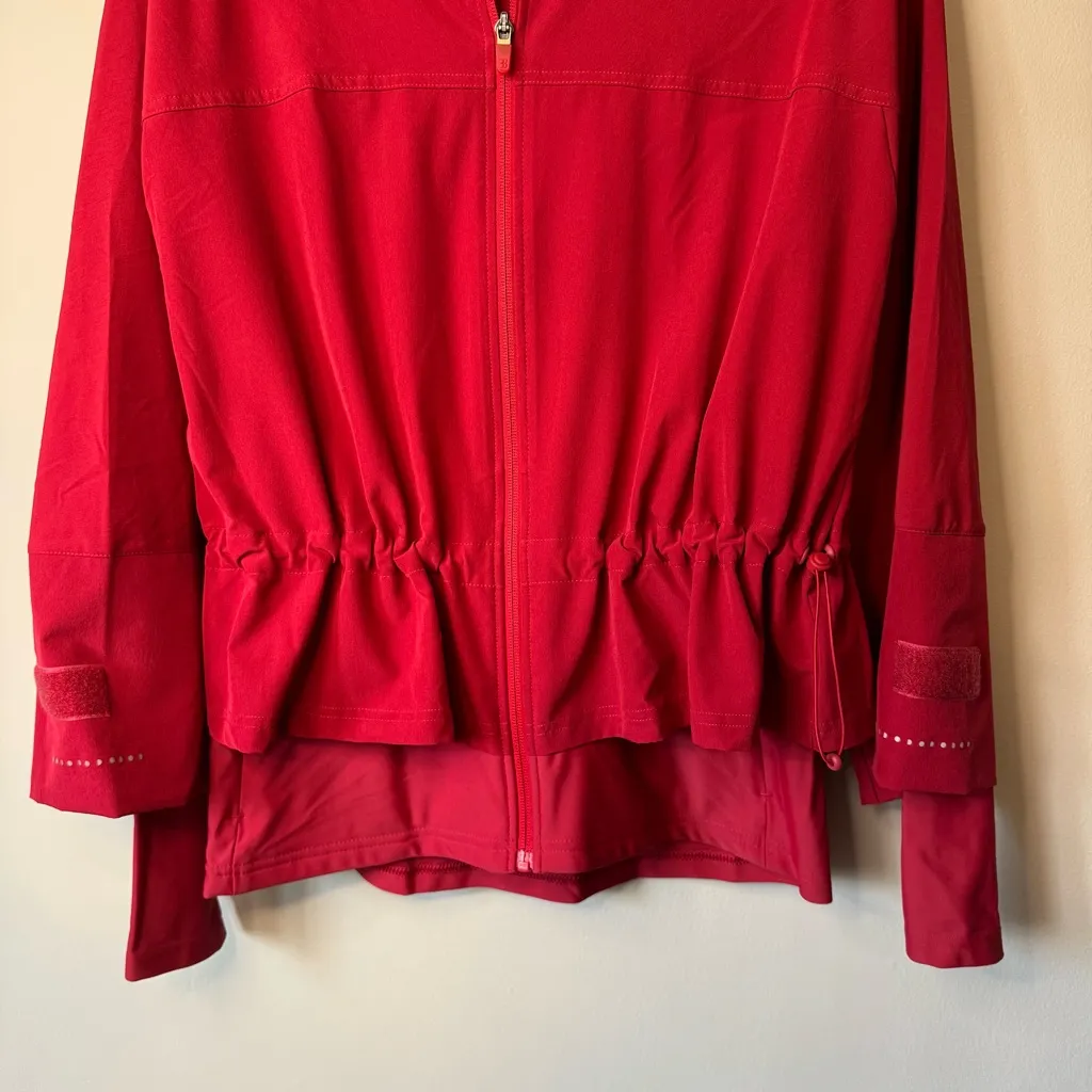 Sweaty Betty Fast Lane Running Jacket In Vine Red Size Small 4-6 - Image 4