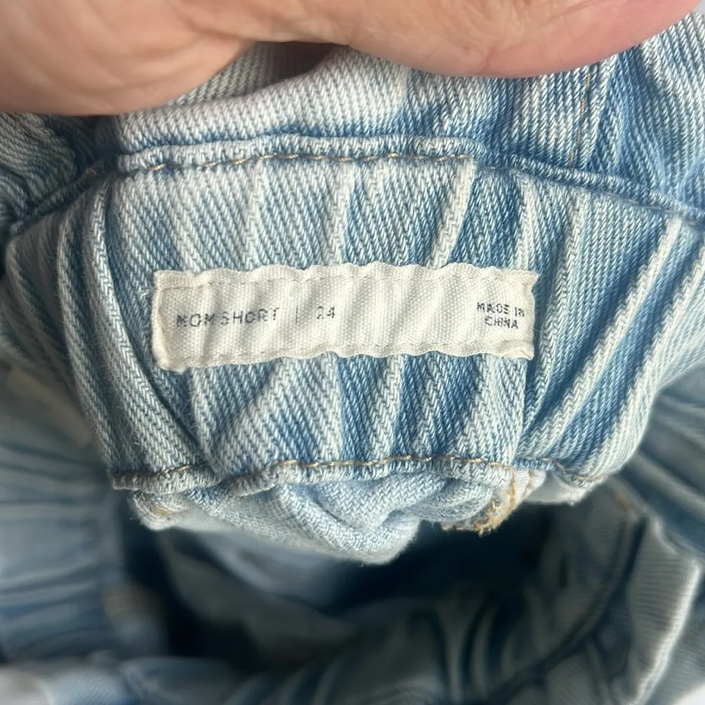 PacSun Blue Jean Shorts with Paper-Bag Waist Sz 24 🕶️ - Image 4