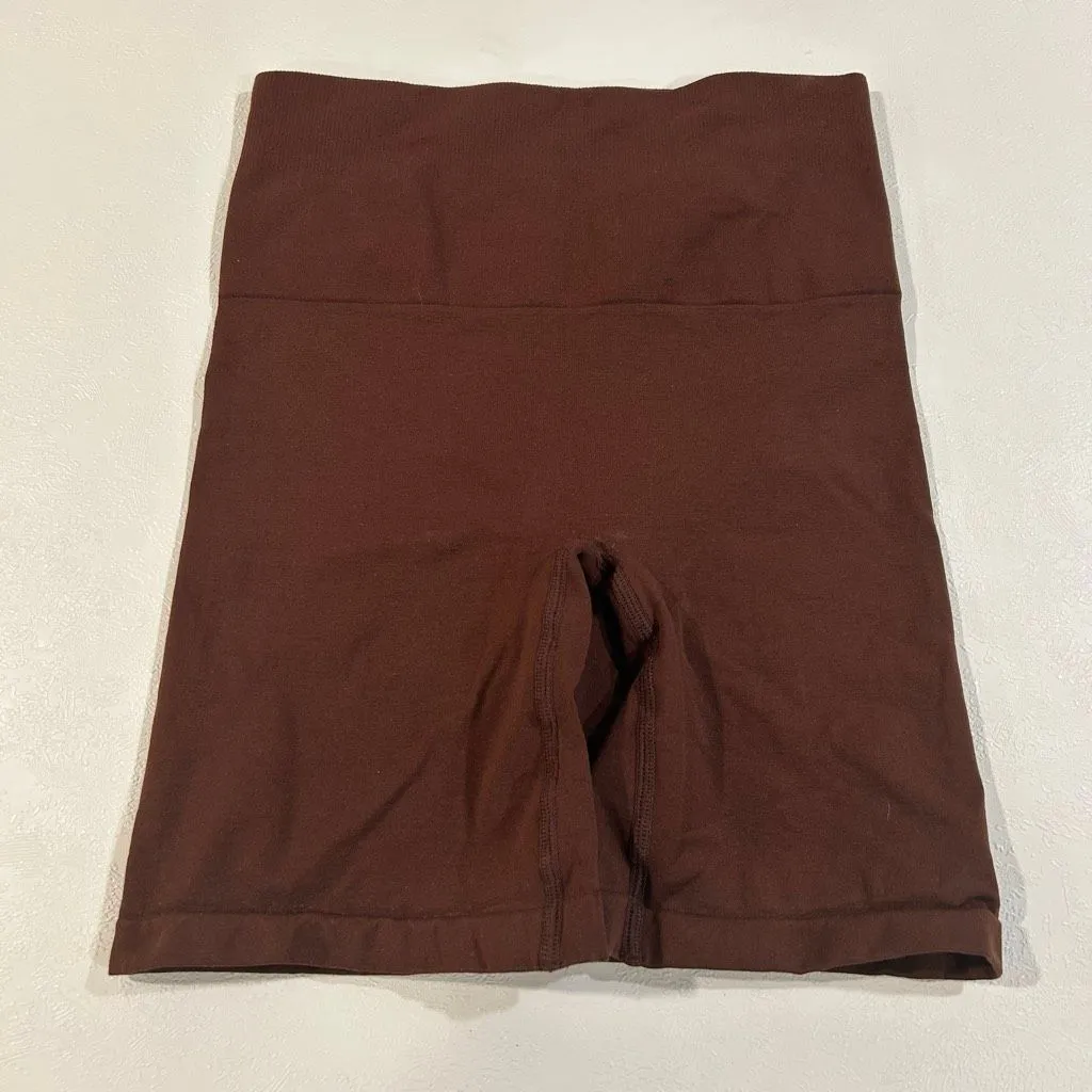 Yitty Seamless Shapewear Shorts Brown High Waist M/L Sculpting Size M - Image 2