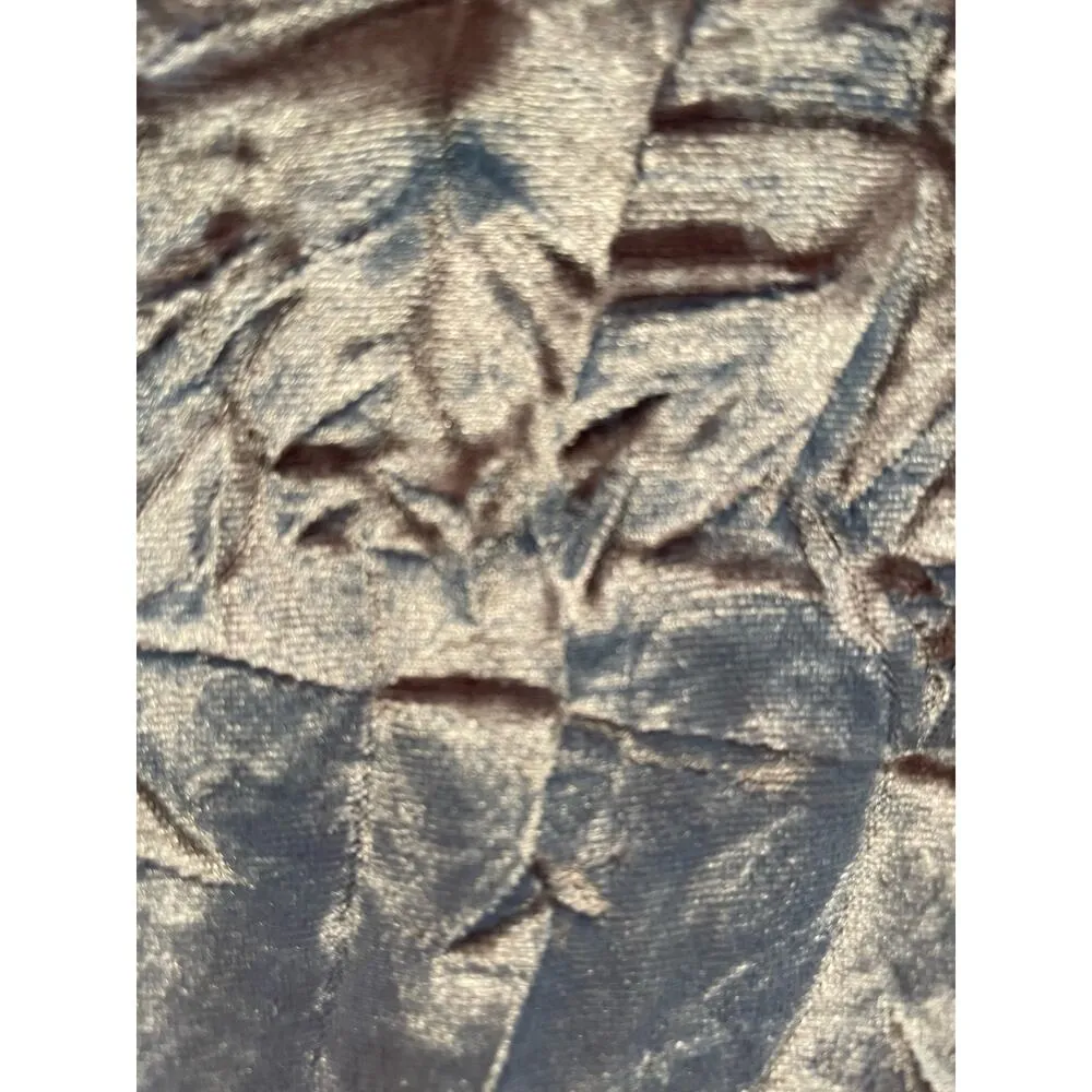 Anthropologie Meadow Rue Crushed Velvet Chiffon Floral Sleeves Top Medium - Image 4