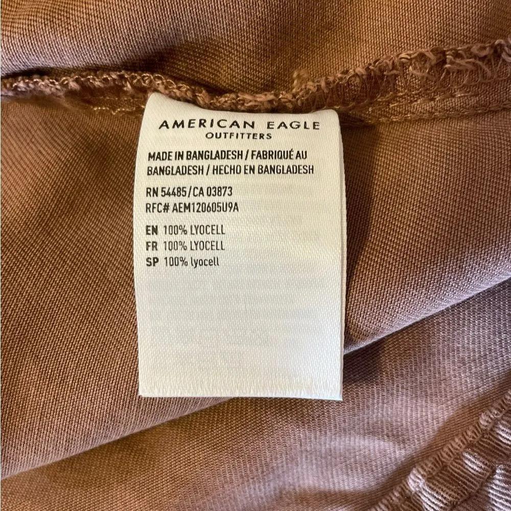 American Eagle Hooded Cargo Utility Jacket Full Zip Womens Size Small Peach - Image 6