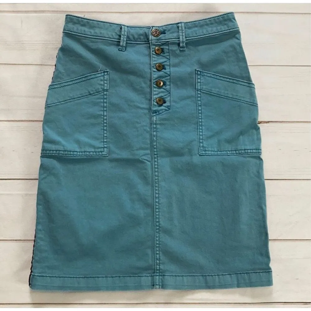 Pilcro and the Letterpress Denim Pencil Skirt Size 4 - Image 3