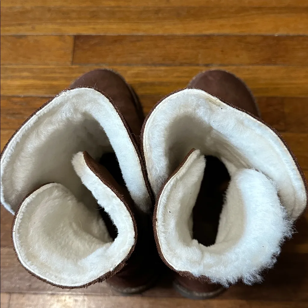 Birkenstock Uppsala Shearling Brown Suede Boots, Sz 40 (US 9-9.5) - Image 5