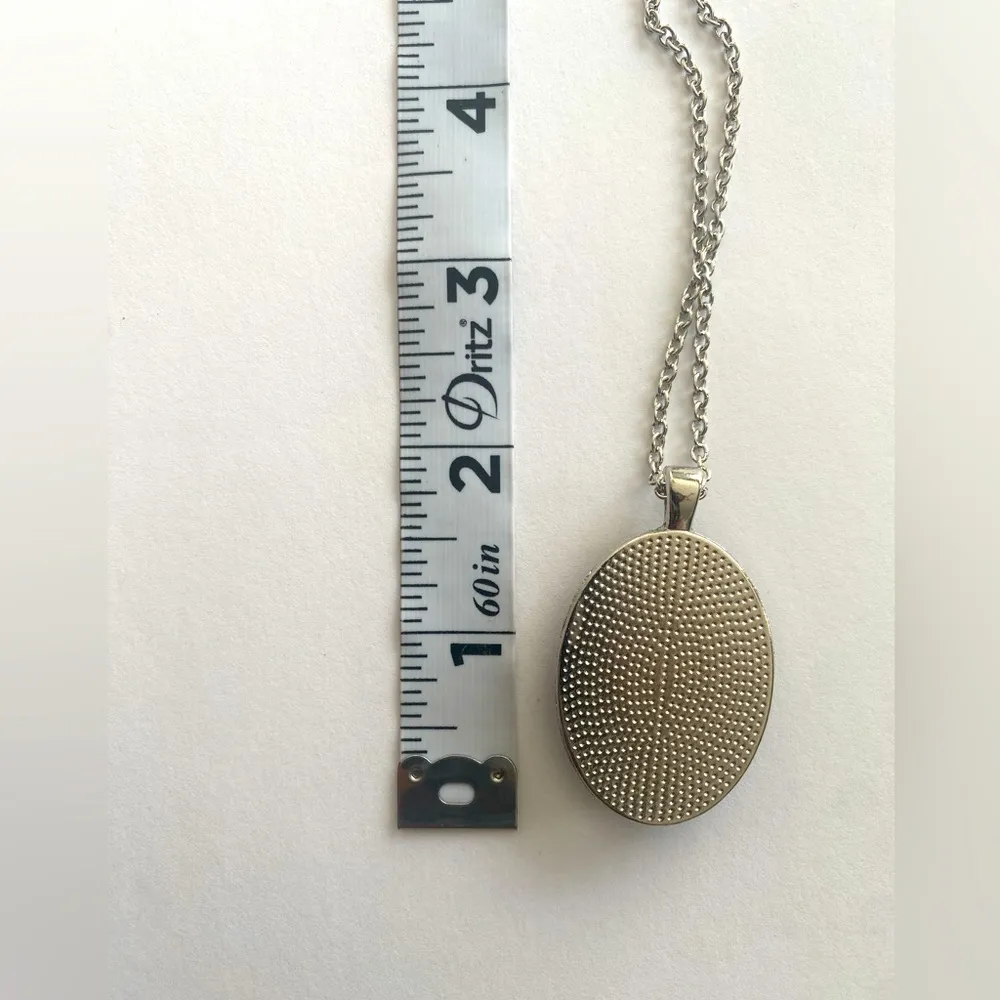 1pc‎ Oval Painted Witch Moon Avatar Pendant Necklace Silver Plated Accessories Silver - Image 11