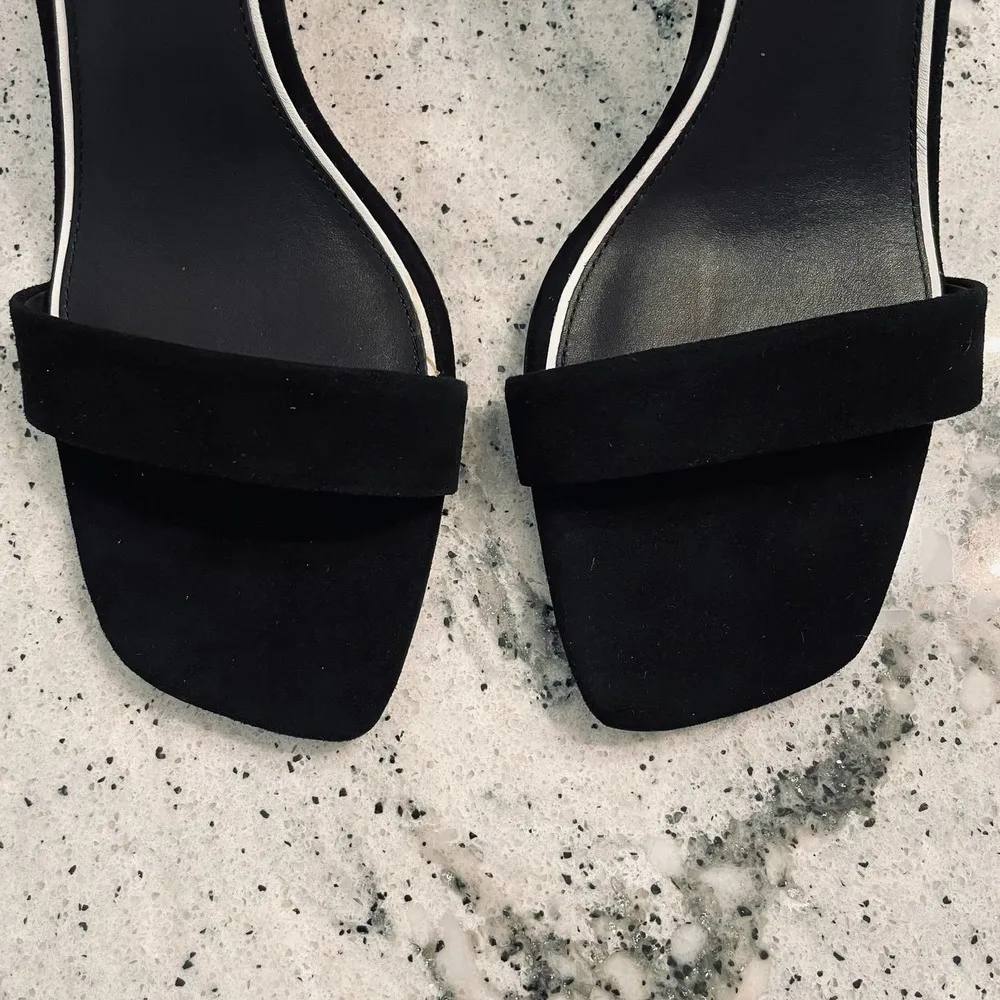 Rag & Bone Ellis Sandal High Heel Black Suede Size 39 9 NEW - Image 3