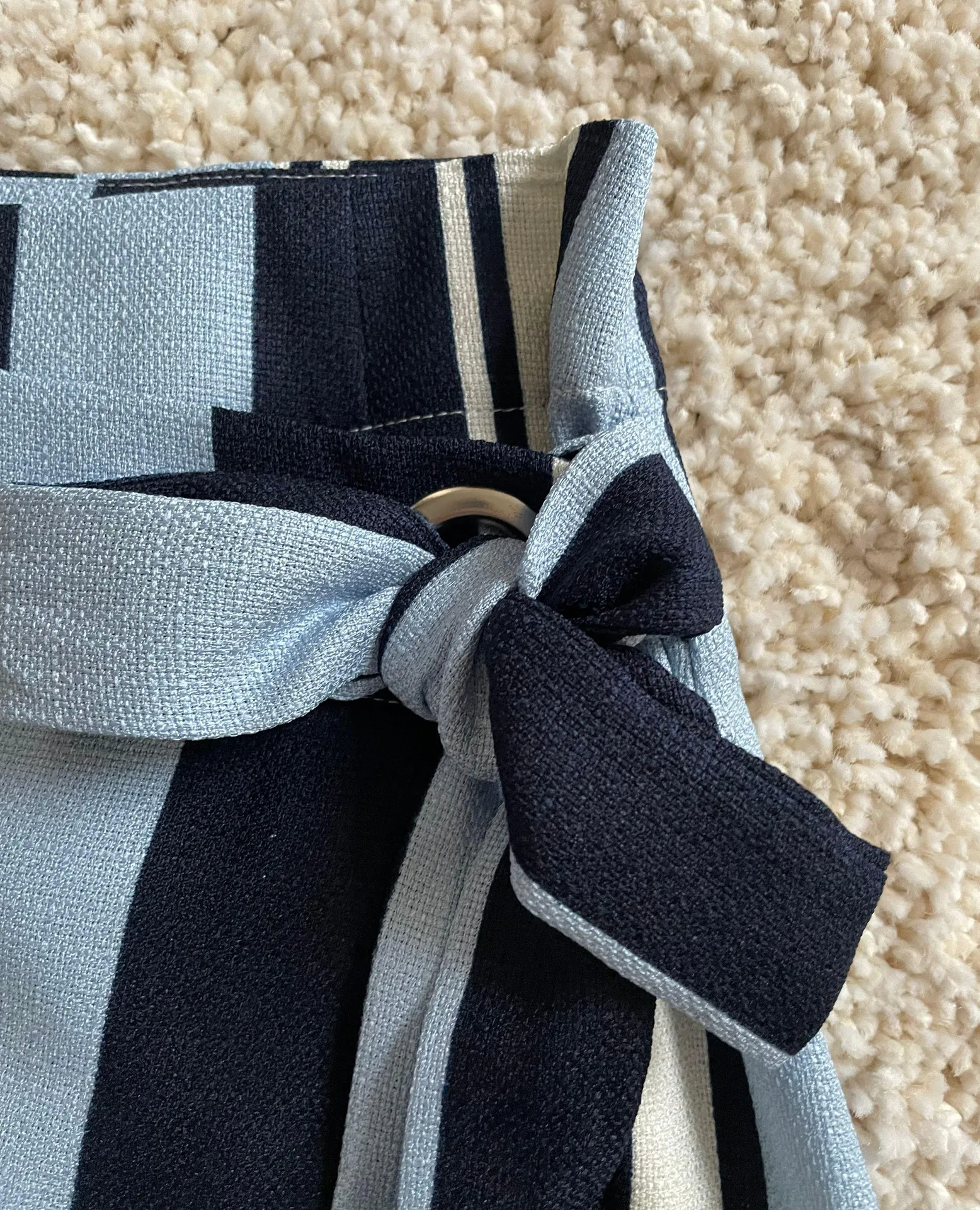 J.O.A. White Striped Wrap Skirt - Image 6