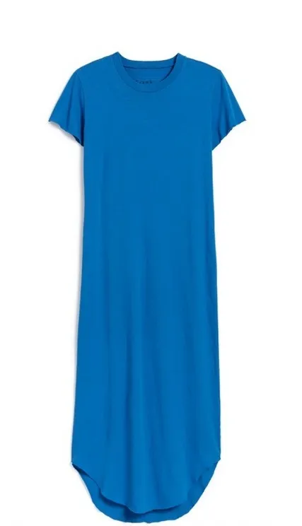 Frank & Eileen Harper Large Perfect Tee Maxi Royal Blue Dress Classic Staple - Image 1