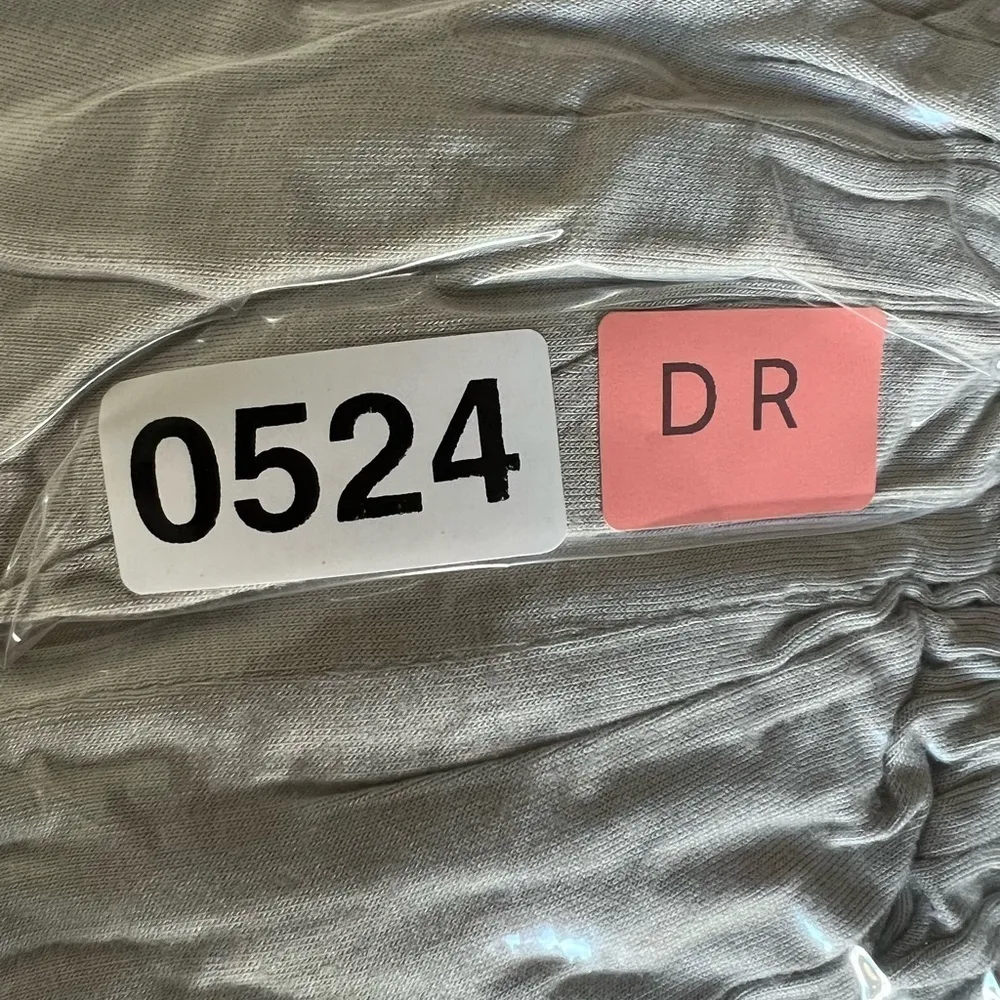 Women’s dress twelfth street cynthia vincent 3/4 sleeve grey midi front design S Gray - Image 10