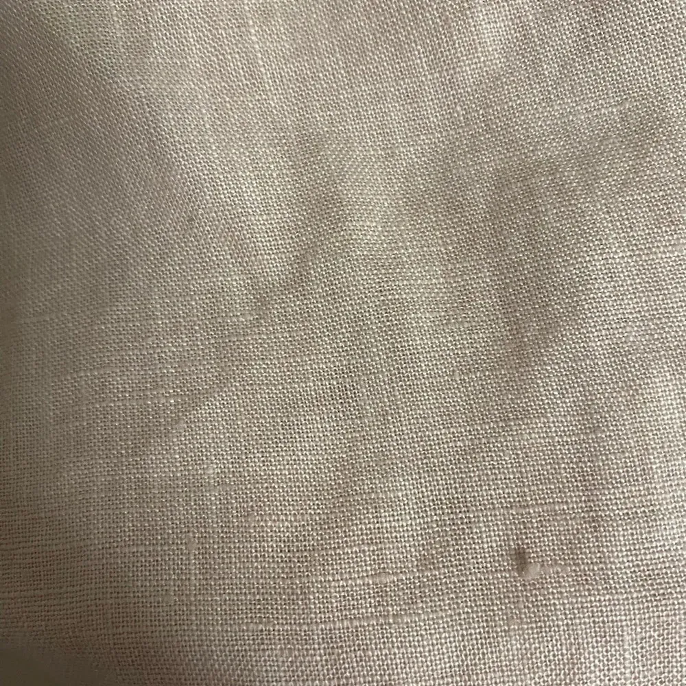 Francesca Bettini Italian Linen Shift Dress Size XS Tiered Bell Sleeves - Image 9