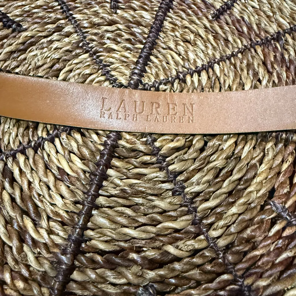 Lauren Ralph Lauren Gold Shimmer‎ Leather Belt L Western Glam 42” - Image 5