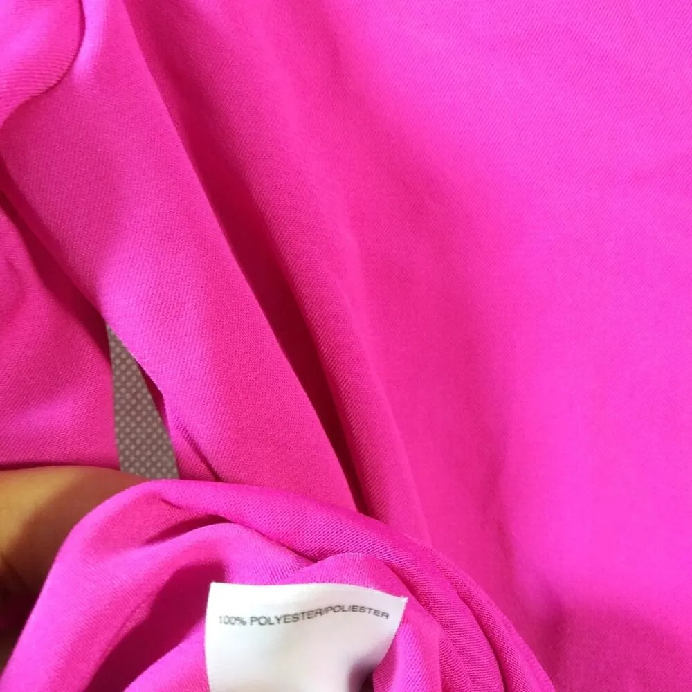 Rachel Rachel Roy Women's Kaylee Double V Gathered Sleeves Top Size XS Pink - Image 9