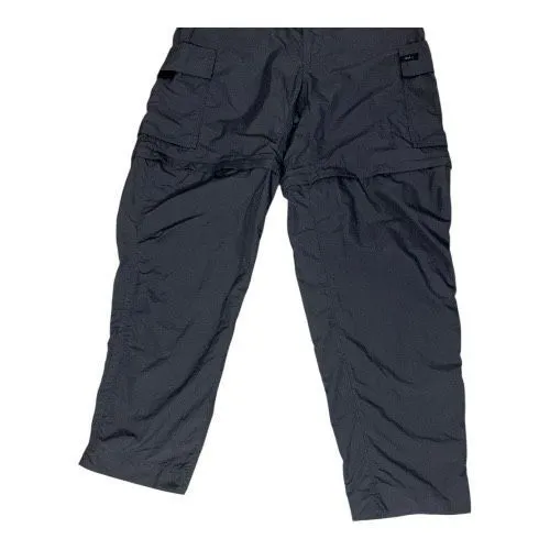 REI UPF 50+ Women Grey Convertible Cargo Pants Size 8 Belted Zipper Leg Outdoor Gray - Image 5