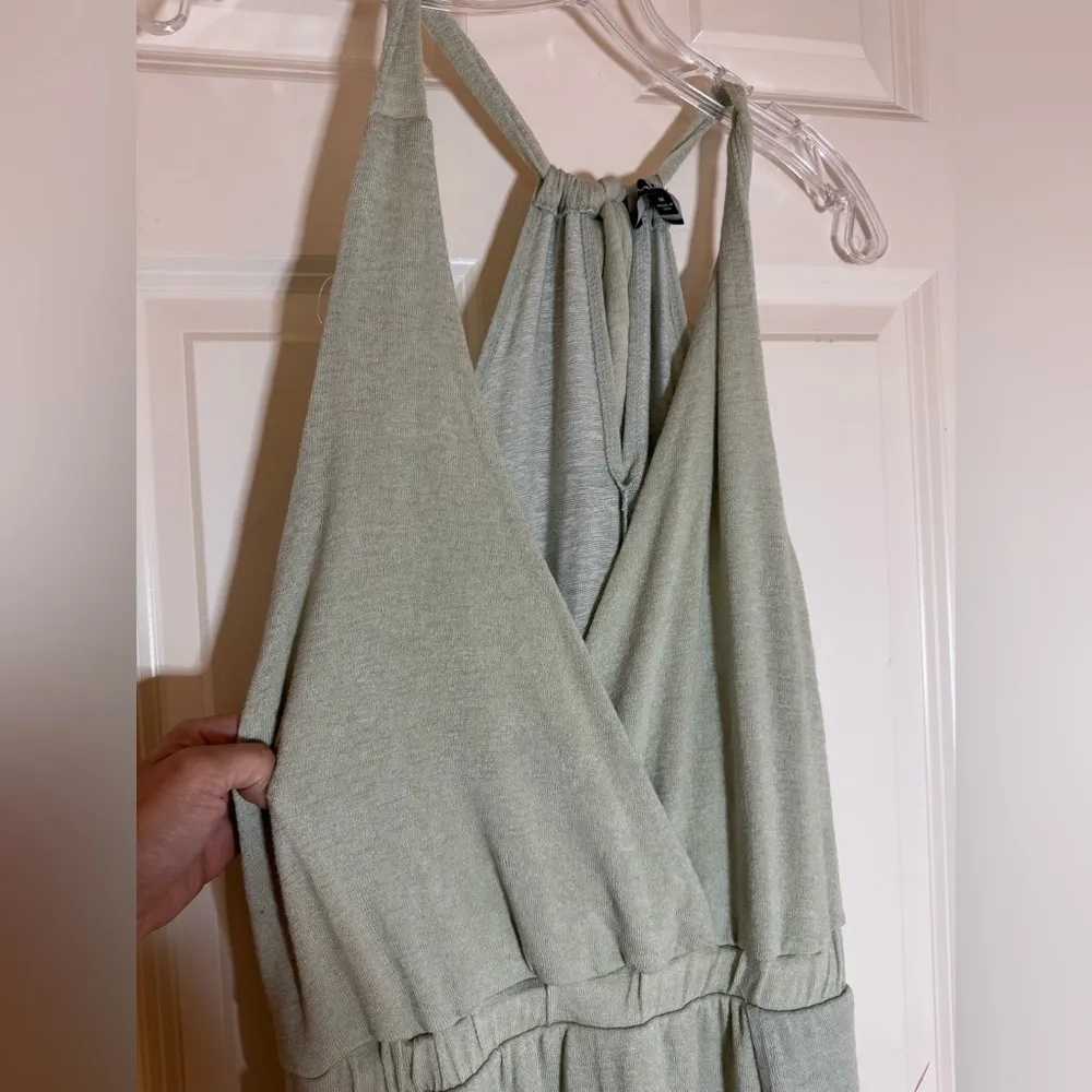 NWT LuLus Sunny Day Perfection Sage‎ Green Tie-Back Maxi Dress, M! - Image 5
