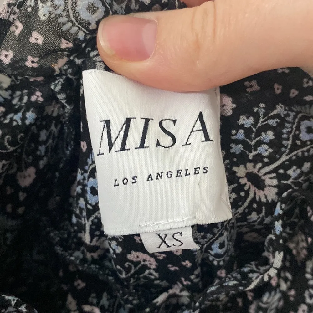 Misa Los Angeles Suki cold shoulder asymmetric ruffled mini dress size XS - Image 9