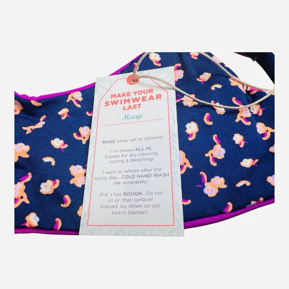 Maaji Croco Lanai Bralette Reversible Bikini Top Size Small NWT - Image 4