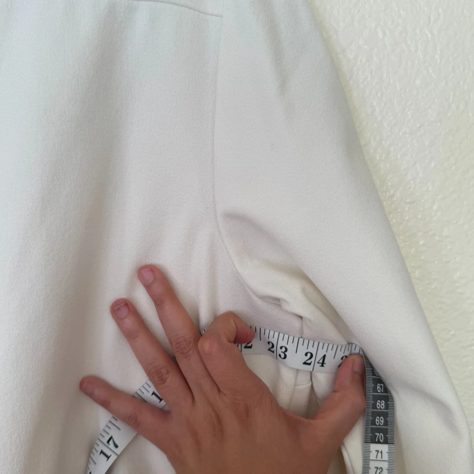 Chico's‎ Blazer Square-Cut Crepe Jacket Size 3/XL Ivory Career Office Business - Image 12