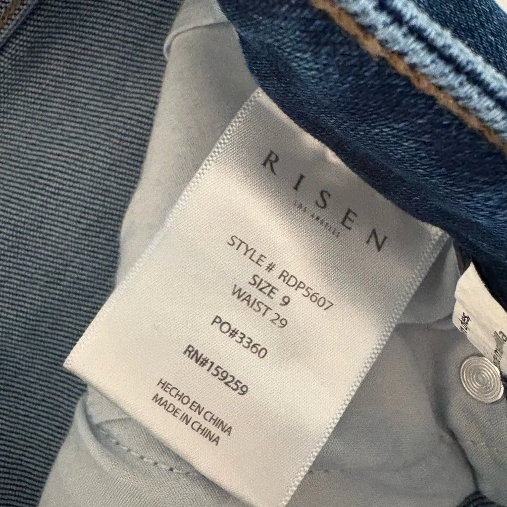 Risen Jeans Womens 9/29 Dark Wash Skinny High Rise‎ Stretch RDP5607 Denim 523 Blue - Image 11