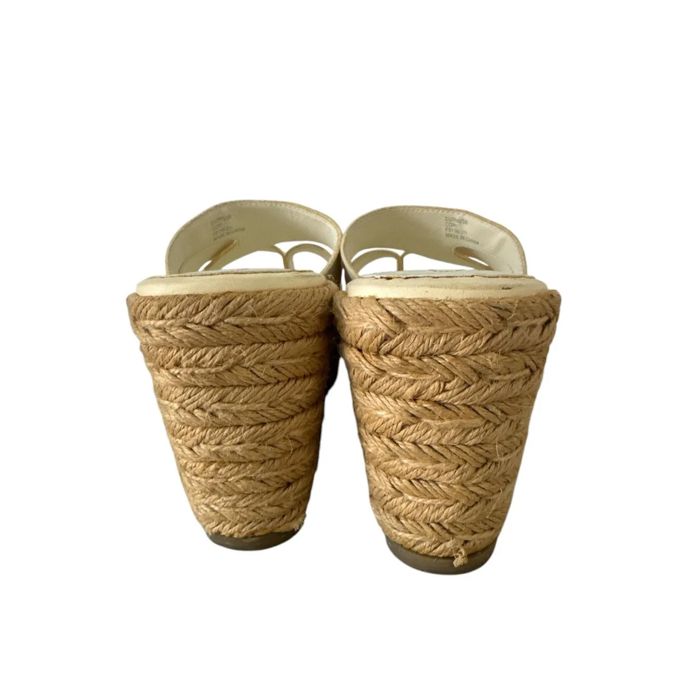 Y2K Vintage Calvin Klein‎ Womens sz 8 Chunky Leather Slip on Platform Wedges 90s - Image 4