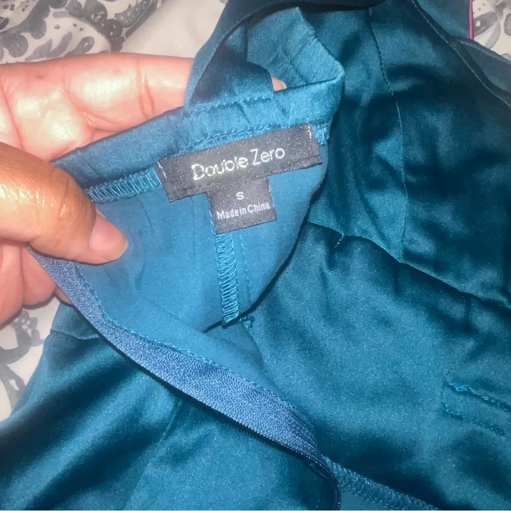 Teal dress with bow - Image 2