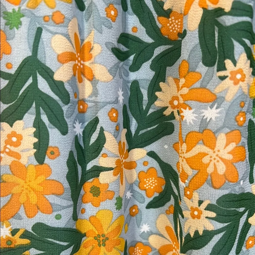 Lush Tropical Floral Spaghetti Strap Maxi Dress size small - Image 10