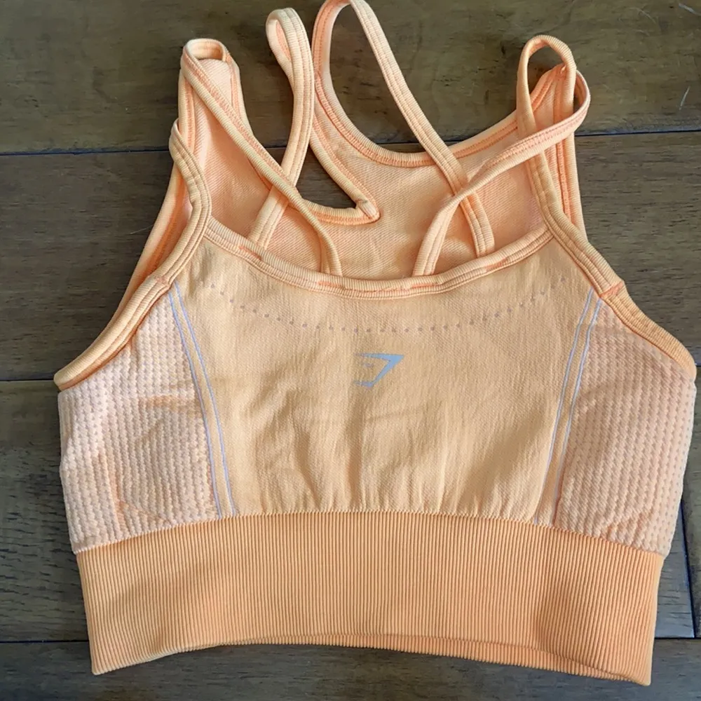 GYMSHARK-orange sports bra - Image 2
