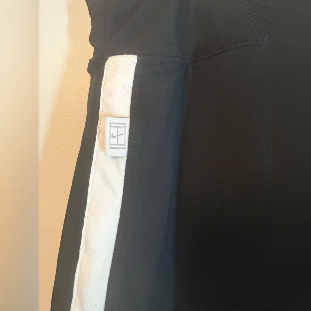 Nike Dri Fit Athletic Skort Tennis Pickleball Sports Black White Large - Image 3