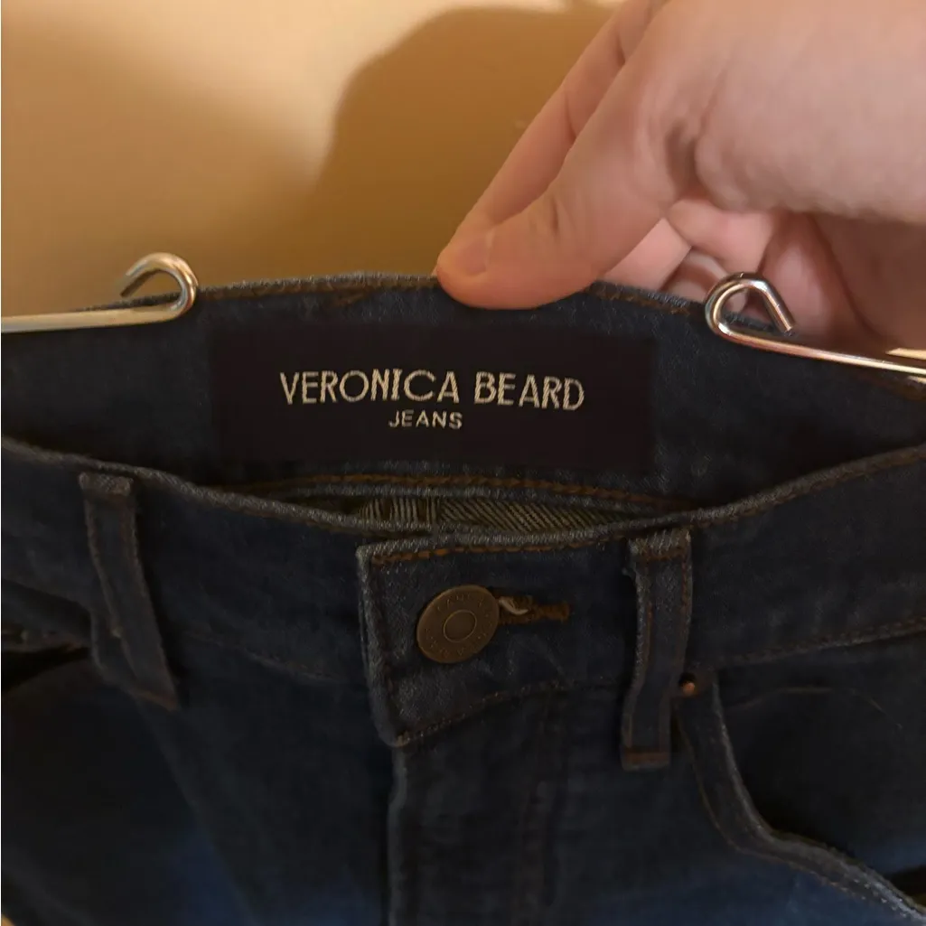 Veronica Beard Alenah Slim Straight High Rise Jeans in Rodeo - Image 3
