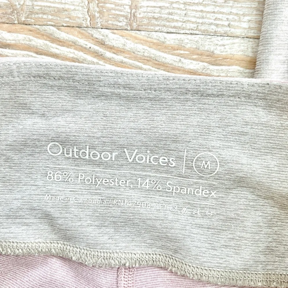 Outdoor‎ Voices Springs Colorblock 7/8 Leggings | Pastel/Heather Grey M - Image 4