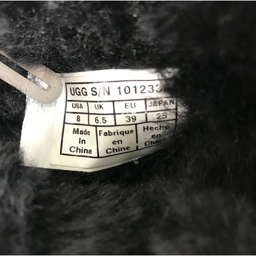 UGG Karlie Brooch Suede Bootie With Swarovski Crystals Sz 8 Black Feminine Comfy - Image 8