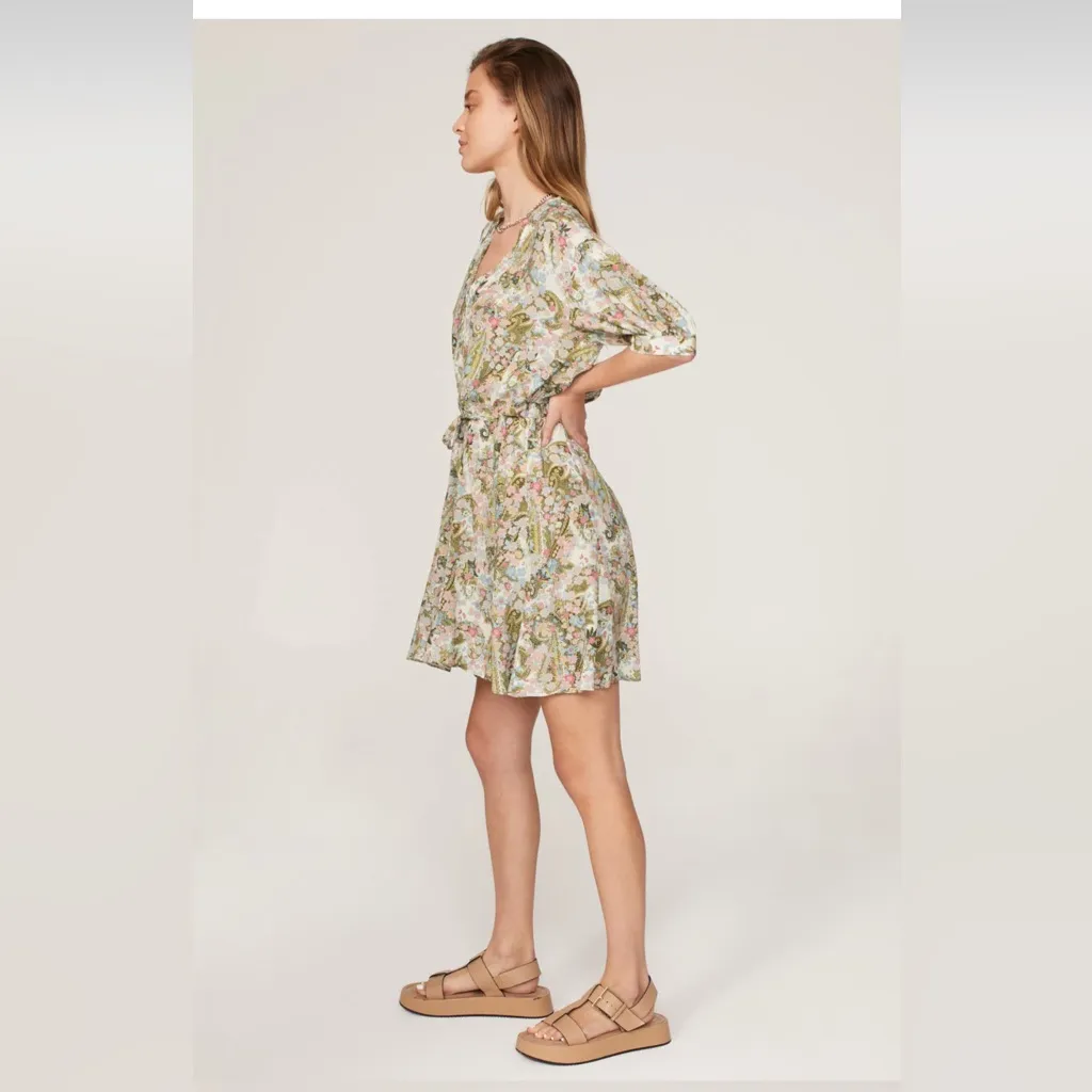 Zadig & Voltaire Remove Soft Yoko Flower Dress WWDR01228500X05 size Large NWT - Image 2