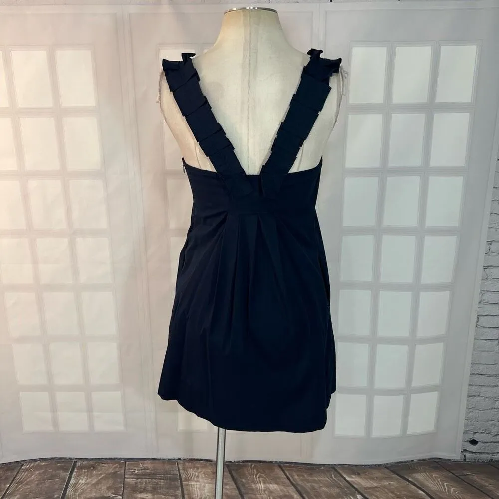 Fei Anthropologie navy cotton jumper dress size 2 - Image 6