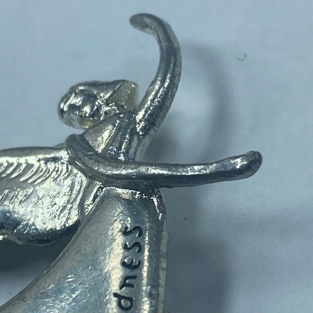 Silver Tone Vintage Angel Fairy Scatter Kindness Jewelry Pin Brooch Pendant - Image 7