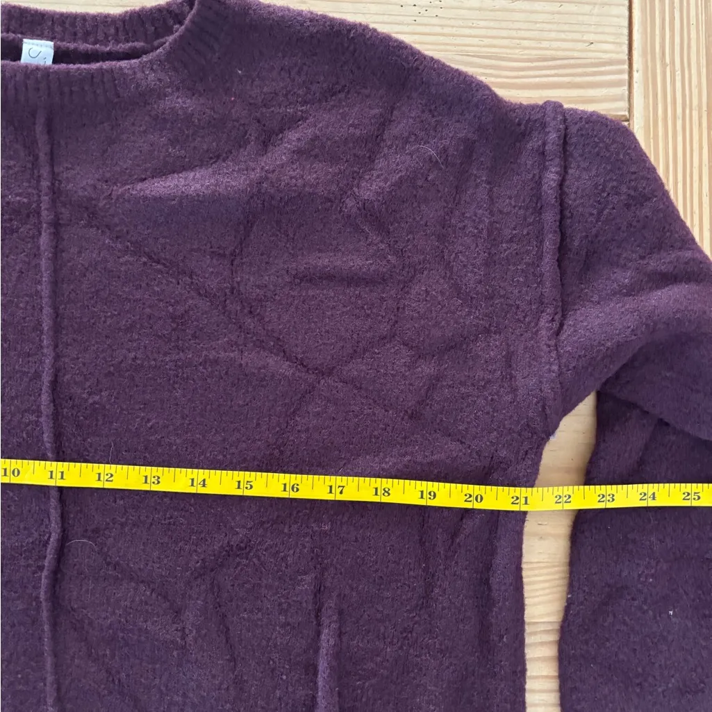 STYLUS Women's Deep Purple Crew Neck Sweater - Image 6