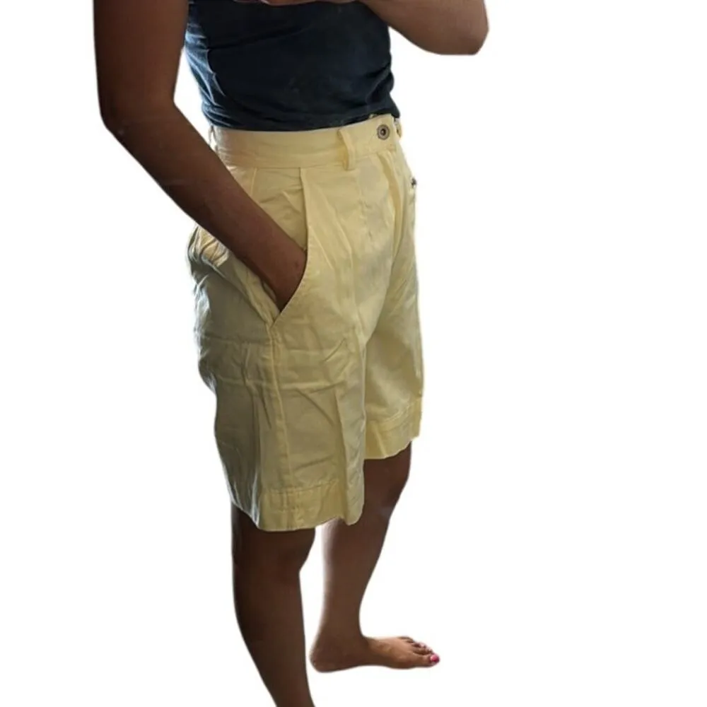 Vintage Generra clothing company contemporary casual Bermuda shorts size 26 80s Yellow - Image 7