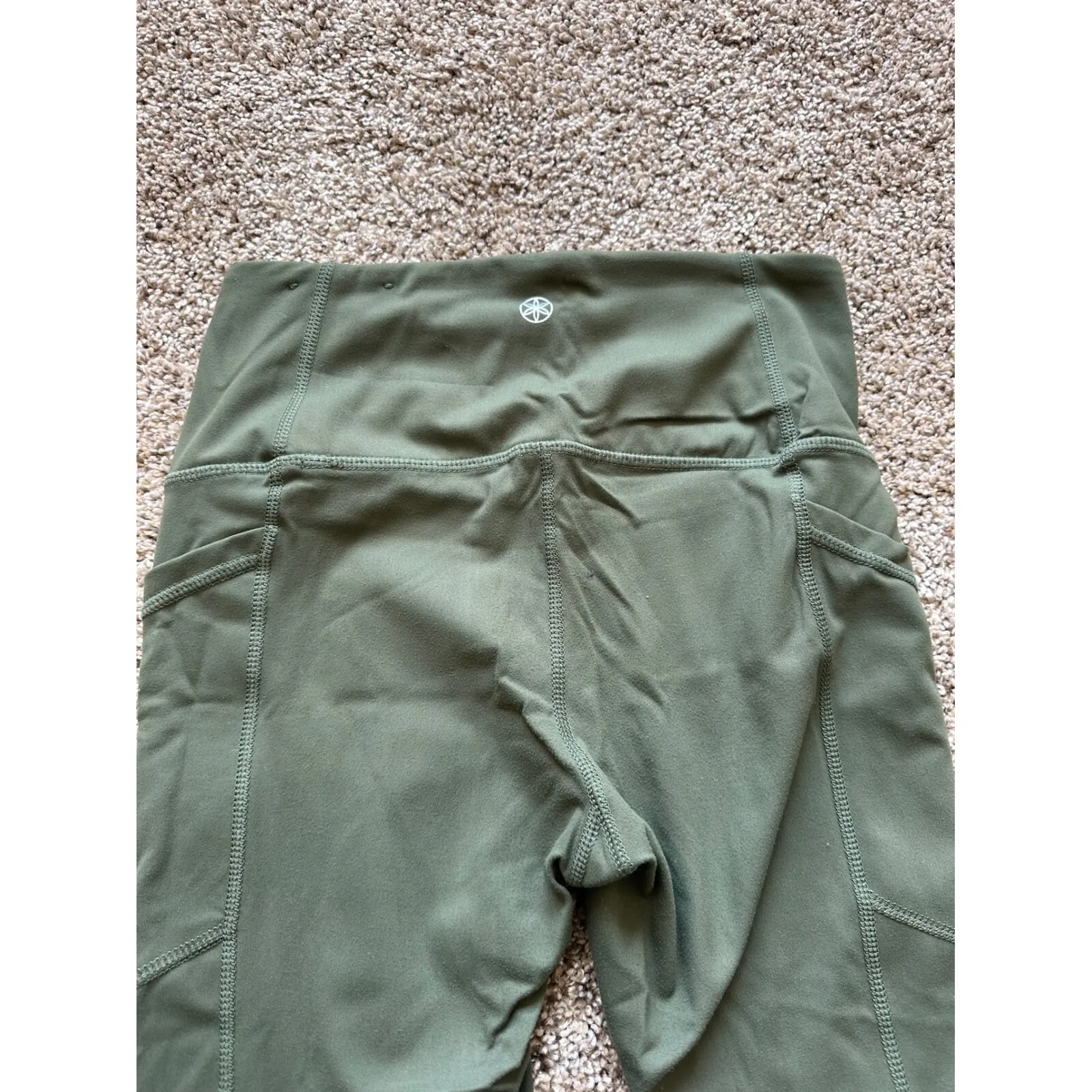Gaiam Olive Green Athletic Leggings with Pockets XS‎ - Image 4