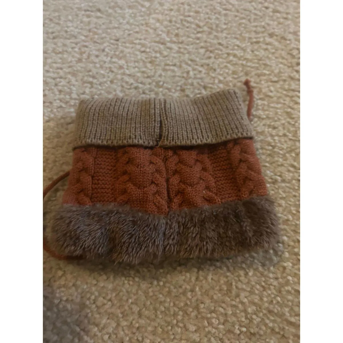 Winter neck scarf warm Brown - Image 2
