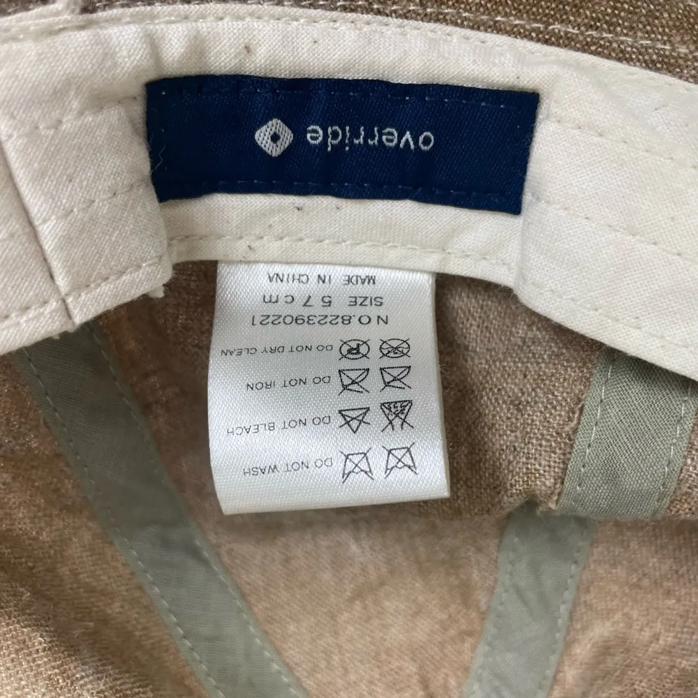 Override Brown Hemp Camping Round Top Bucket‎ Hat - Image 3