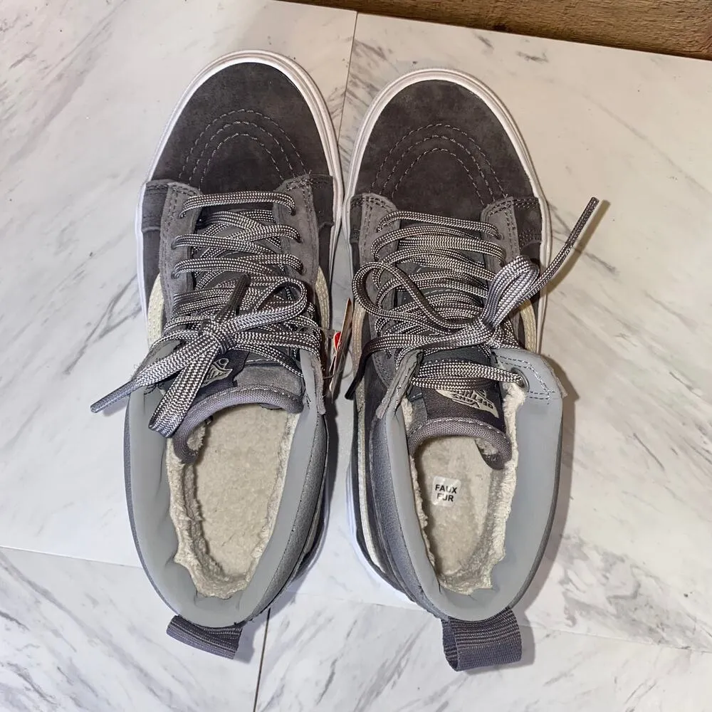 Vans Grey SK8-Hi Rabbit Frost Skate Shoes New with tags Mismatched - Image 8