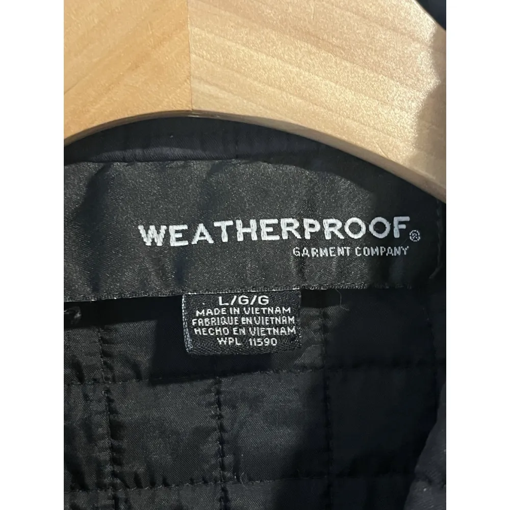 Weatherproof Jacket Women's Large Black Quilted Full Zip Pocketed Light Coat - Image 8