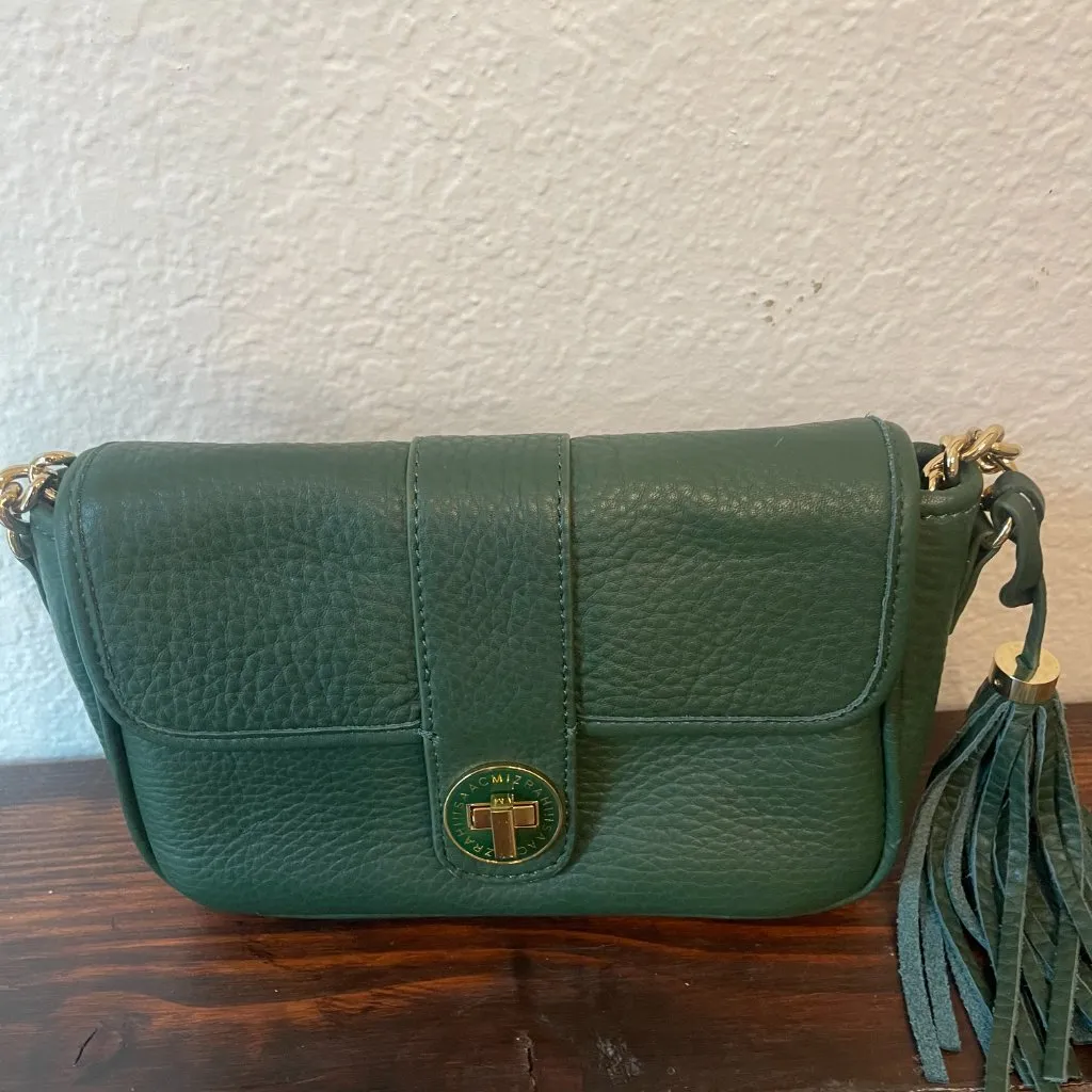 Isaac Mizrahi Green Crossbody Purse - Image 6