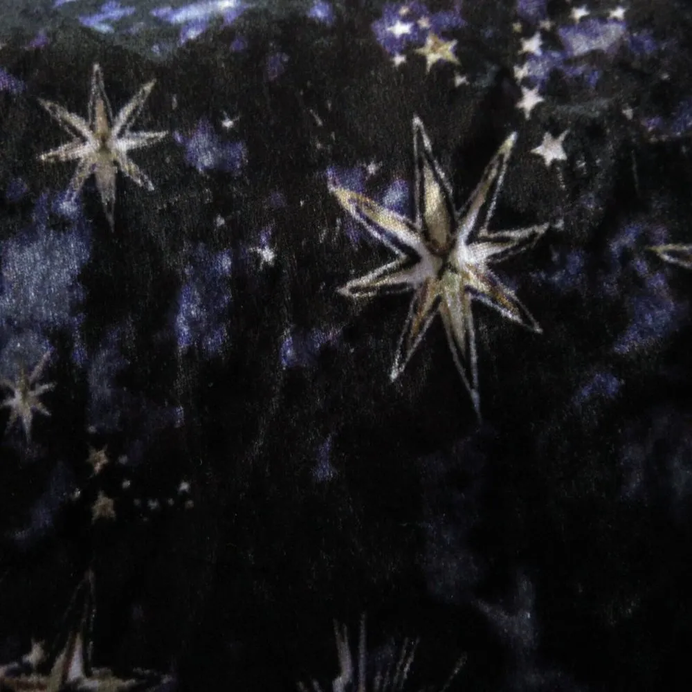 NWT Johnny Was Stardust Velvet Kimono Wrap in Black Star Dress XXS 2XS $398 - Image 5