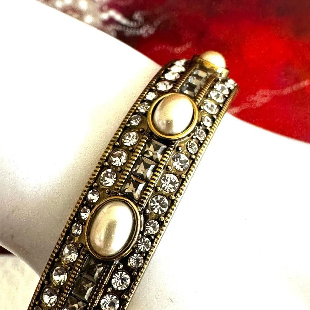 Heidi Daus Faux Pearl & Crystal Gold - Image 4