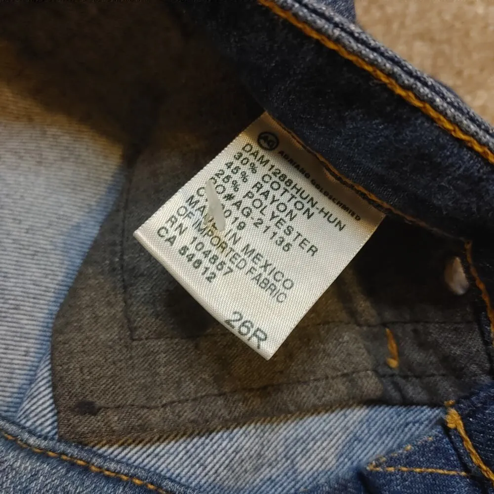 Adriano Goldschmied Blue Super Skinny The Legging Jeans Size 26R Cotton Rayon - Image 12