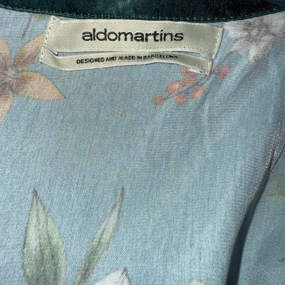 Anthropology Floral Blue and Teal Pajama Top Size L - Image 7