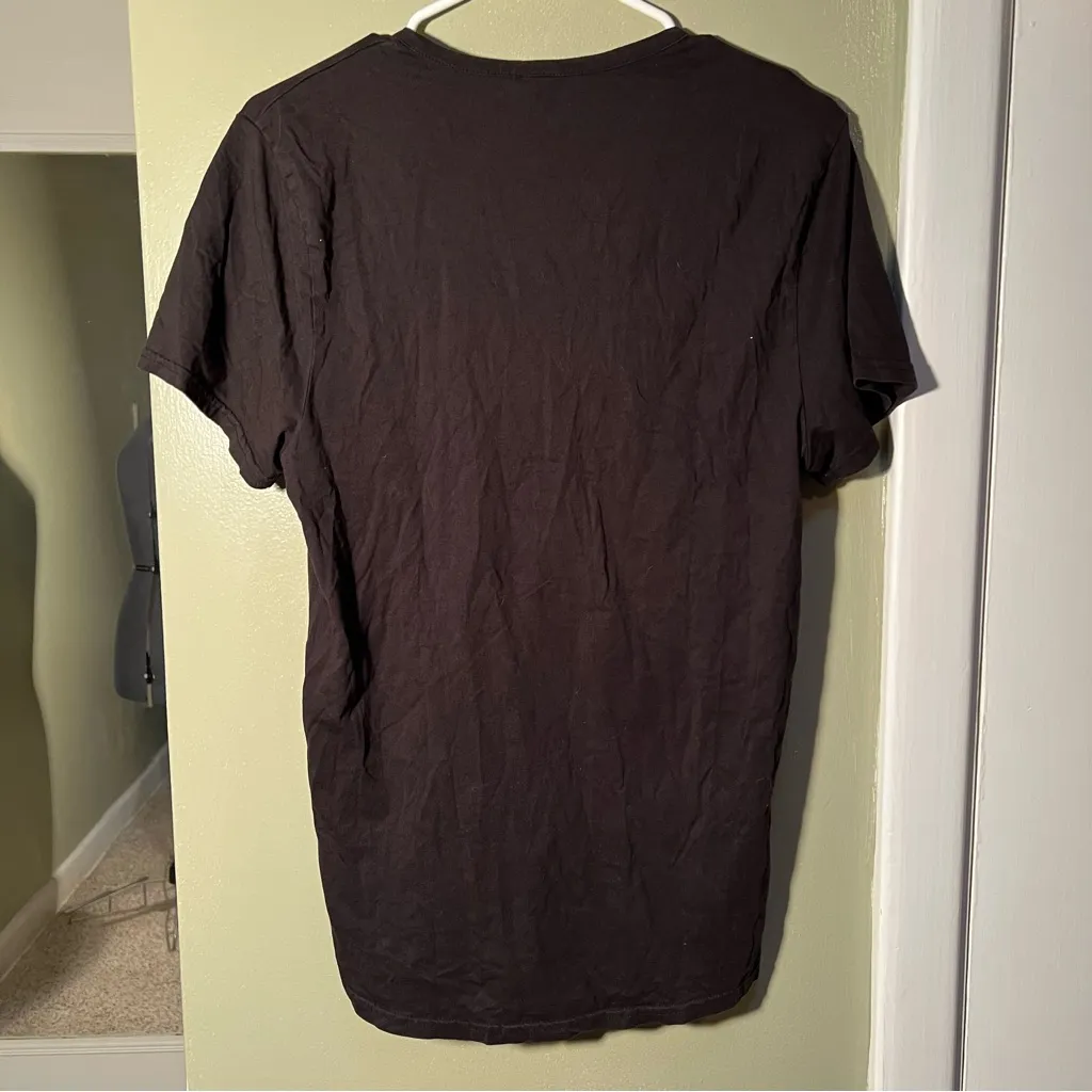 Divided H&M Henley Popover Tunic Top Black S - Image 5