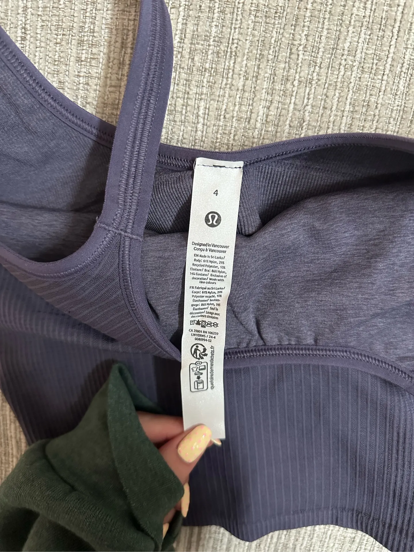 Lululemon Ebb Street Tank To Crop - Image 3