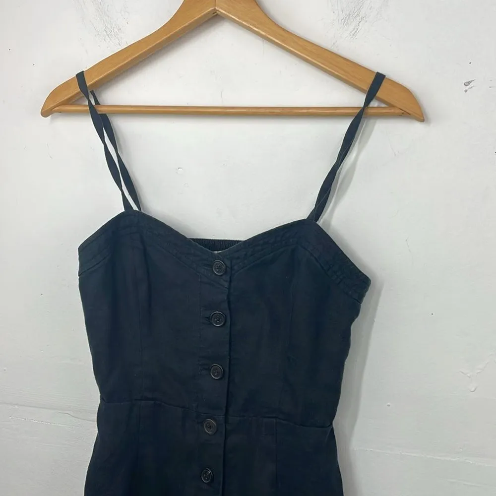 Aritzia Wilfred Dress Black Ducharme Linen Mini Coastal Whimsy Western size 0 - Image 6