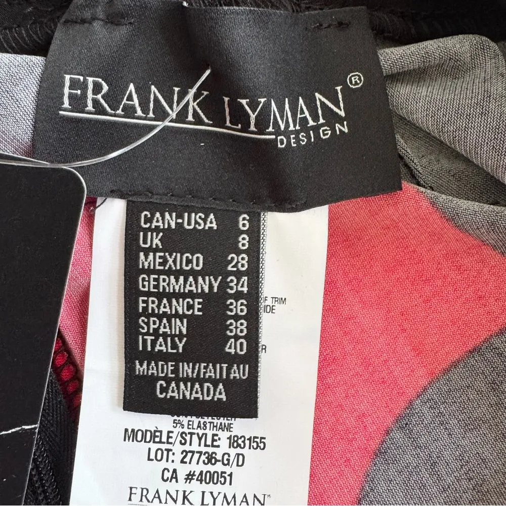 Frank Lyman Designs Womens Rose Floral Wide - Image 8