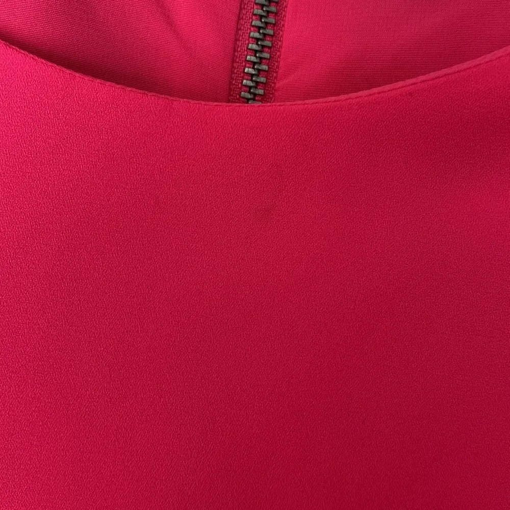 Alice + Olivia Shayla hot pink pleated sleeve tiered mini dress 8 - Image 8