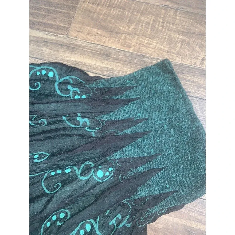 Black Floral Fairycore Skirt / Dress Size M - Image 4